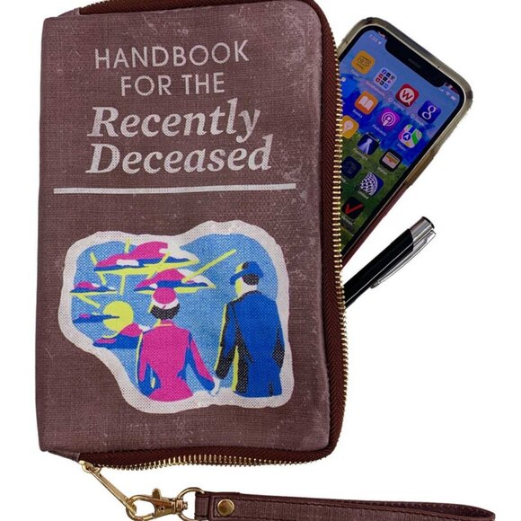 Beetlejuice Handbook for the Recently Deceased Wristlet Purse with 3 Notebooks - Picture 3 of 7